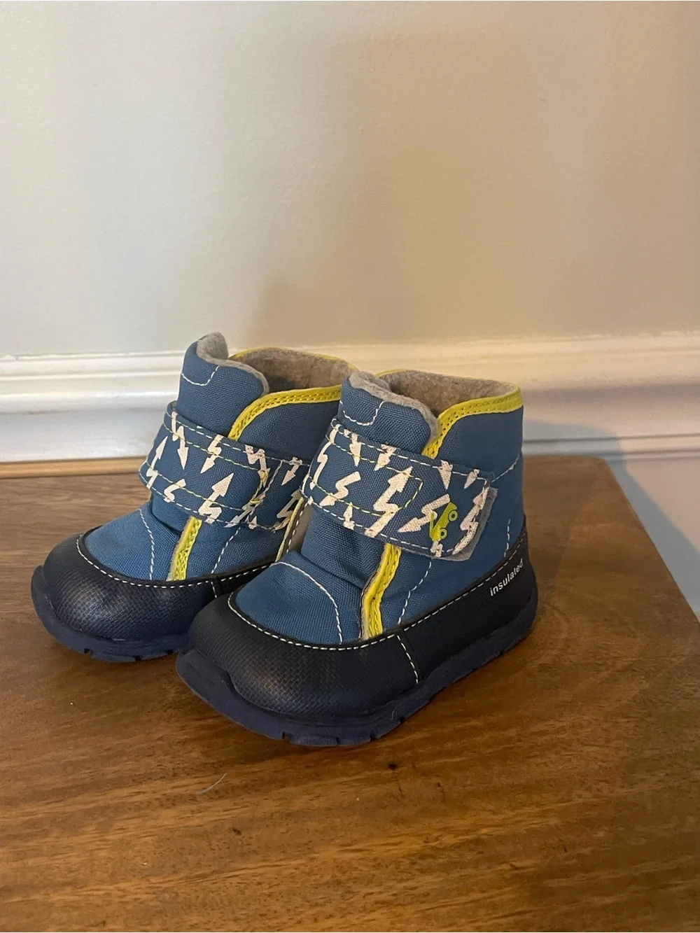 See Kai Run Blue Lightning Insulated Kids Boots